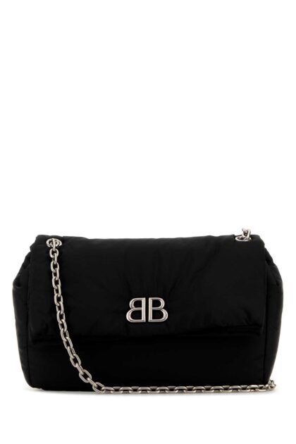 Balenciaga Black Nylon Medium Monaco Shoulder Bag Borse A Tracolla - Women