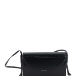 Black marni Logo-embossed Ecoleather Crossbody Bag For Girls