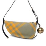 Burberry Embroidered Canvas Mini Shield Shoulder Bag
