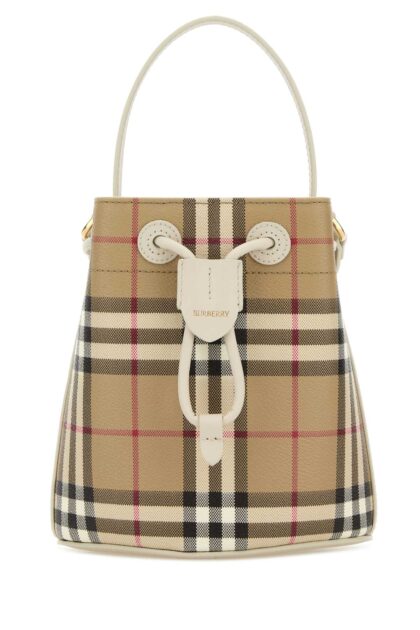 Burberry Printed Canvas Bucket Bag