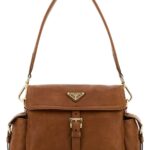 Camel Nappa Leather Prada Explore Shoulder Bag Caramel 0 Borse A Mano - Women