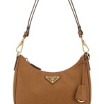 Caramel Leather Mini Prada Re-Edition Shoulder Bag 0 1 Borse A Mano - Women