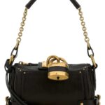 Chloé Black Leather Small Paddington Shoulder Bag