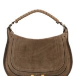 Chloé Dove Grey Suede Marcie Shoulder Bag