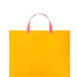 Comme des Garçons Wallet Super Fluo Leather Tote Bag