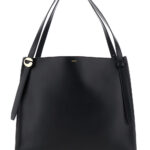 Coperni Black Shoulder Bag With Logo Detail And Logo Lettering On The Front In Leather Woman