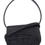 Diesel 1-dr lurex shoulder bag Black Polyester - Women