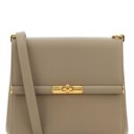 Dolce & Gabbana Dove Grey Leather Marlene Crossbody Bag Talpa Borse A Tracolla - Women