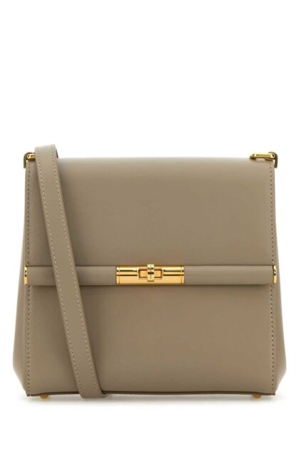Dolce & Gabbana Dove Grey Leather Marlene Crossbody Bag Talpa Borse A Tracolla - Women