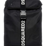 Dsquared2 Kids Backpack with Adjustable Straps and Lettering Logo on Front in Black Tech Fabric for Kids Nylon Backpacks Belt Bags - Kids
