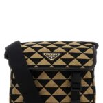 Embroidered Fabric Prada Symbole Crossbody Bag