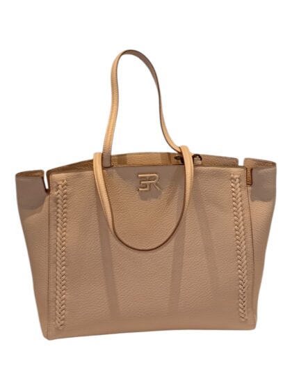 Ermanno Scervino Tote Eba Nude & Neutrals Calf Leather Bag - Women