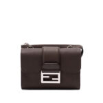 Fendi Double Baguette Leather Messenger Bag