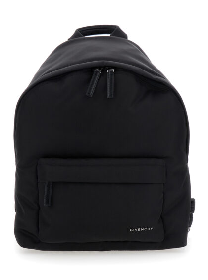 Givenchy Black Backpack with Adjustable Straps and Logo on the Front in Tech Fabric for Men Polyamide Backpacks Belt Bags - Men