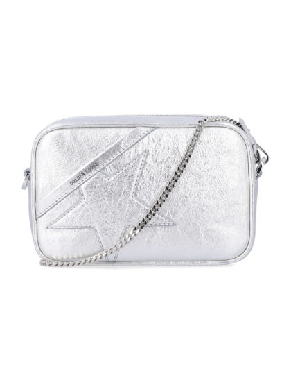 Golden Goose Mini Star bag in silver leather Cow Shoulder - Women