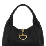 Gucci Black Leather Shoulder Bag Blackblackblack Calf Skin Borse A Mano - Women