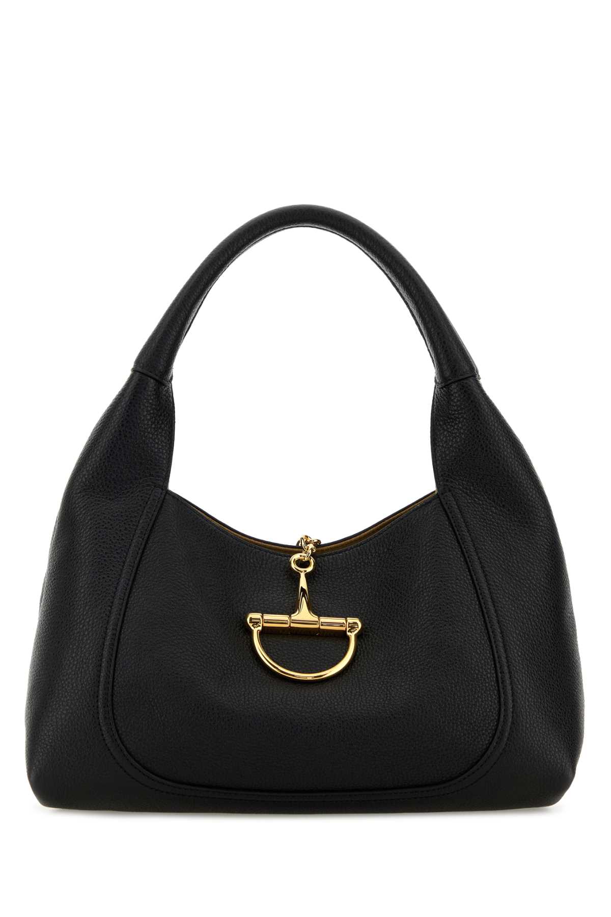 Gucci Black Leather Shoulder Bag Blackblackblack Calf Skin Borse A Mano - Women