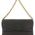 Gucci Dark Grey Leather Large Shoulder Bag Carrysmog Borse A Mano - Women