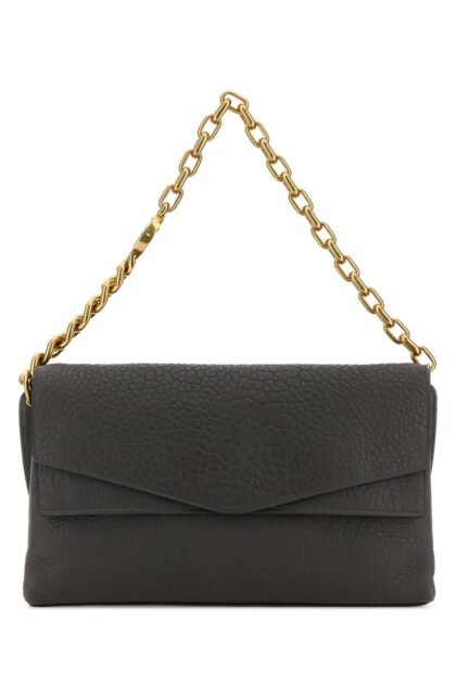 Gucci Dark Grey Leather Large Shoulder Bag Carrysmog Borse A Mano - Women