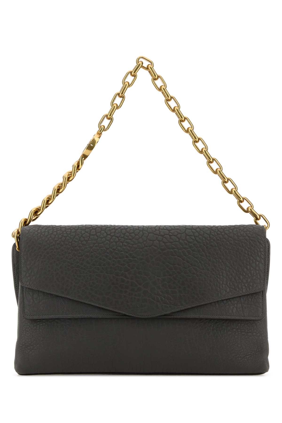 Gucci Dark Grey Leather Large Shoulder Bag Carrysmog Borse A Mano - Women