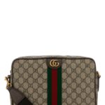Gucci Printed Canvas Crossbody Bag Oldbenacvrvna T Polyurethane Polyamide Borse A Tracolla - Men