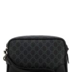 Gucci Printed Canvas Small Gg Emblem Crossbody Bag Blackblackblack T Polyurethane Polyamide Borse A Tracolla - Men