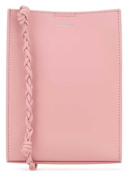Jil Sander Pink Leather Small Tangle Shoulder Bag