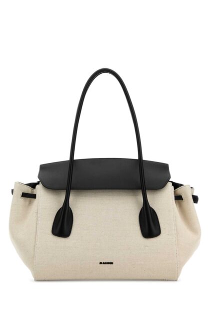 Jil Sander Sand Canvas Small Voyage Shoulder Bag