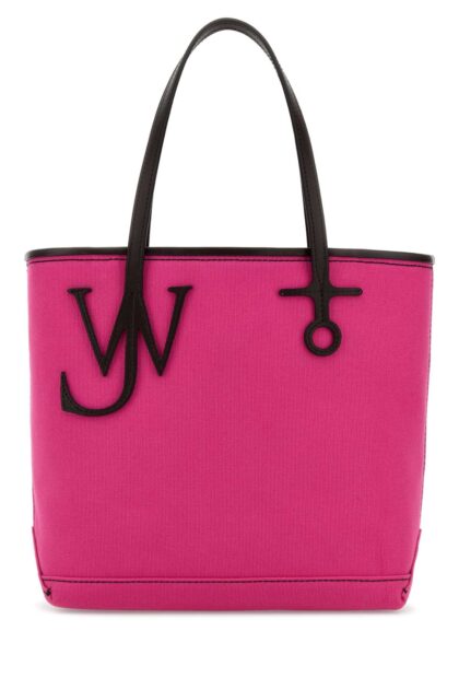 JW Anderson Fuchsia Canvas Small Anchor Bucket Bag Pinkbrown Borse A Mano - Women