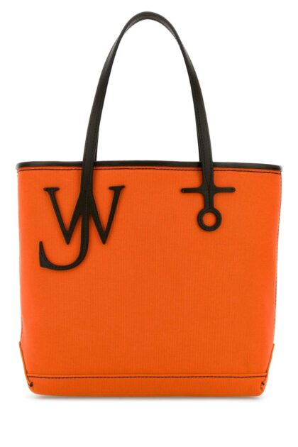 JW Anderson Orange Canvas Small Anchor Bucket Bag Orangebrown Borse A Mano - Women
