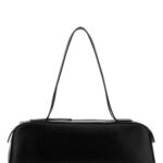 Khaite Black Leather Simona Shoulder Bag