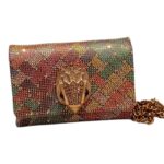 Kurt Geiger Mini Kensington Flap Black Calf Leather Bag - Women