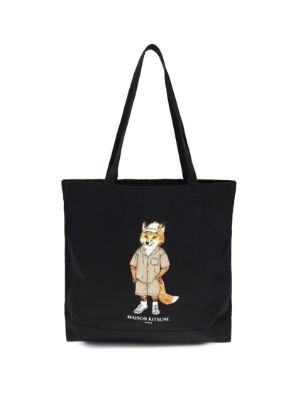 Maison Kitsuné Fox Canvas Tote Bag