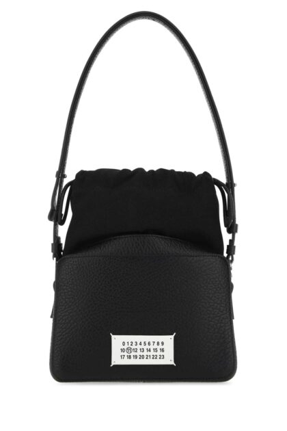 Maison Margiela Black Leather And Fabric 5ac Bucket Bag T8013 Borse A Secchiello - Women