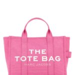 Marc Jacobs Dark Pink Canvas Medium The Tote Bag Handbag Bowpink Borse A Mano - Women