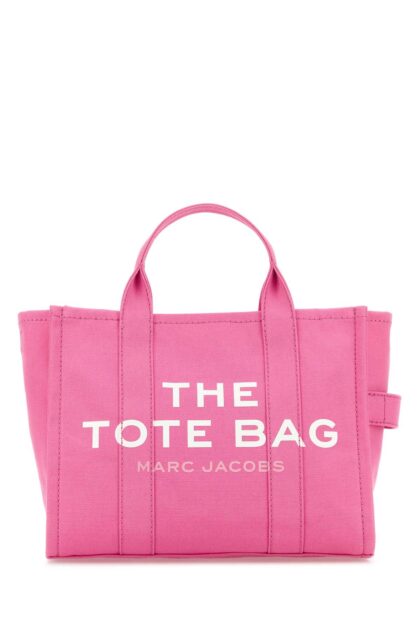 Marc Jacobs Dark Pink Canvas Medium The Tote Bag Handbag Bowpink Borse A Mano - Women