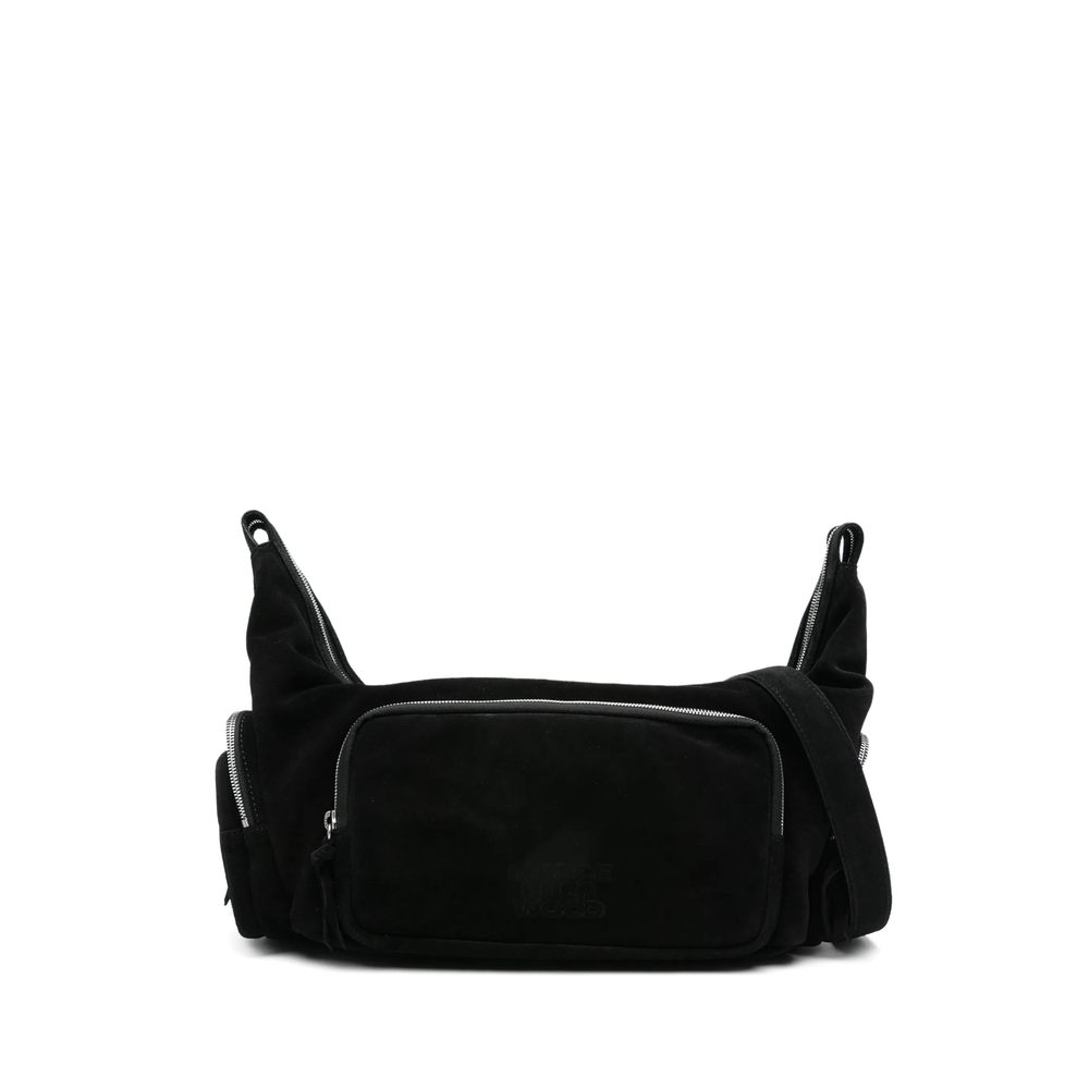 Margesherwood Logo-embossed Suede Crossbody Bag