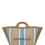 Marni Embroidered Canvas Tropicalia Bucket Bag Cigaropallilywhite Borse A Mano - Women