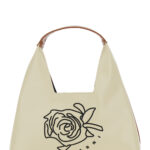 Marni Kids Beige Ecoleather Crossbody Bag With Top Handle And Maxi Logo For Girls Polyester - Kids