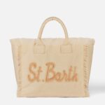 Mc2 Saint Barth Beige Cotton Canvas Vanity Tote Bag With St. Barth Patch Logo __single__ - Unisex