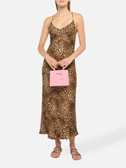 Mc2 Saint Barth Shop Bag Mini In Pastel Pink Leather __single__ - Unisex