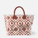 MC2 Saint Barth Vanity Canvas Shoulder Bag With Ikat Print