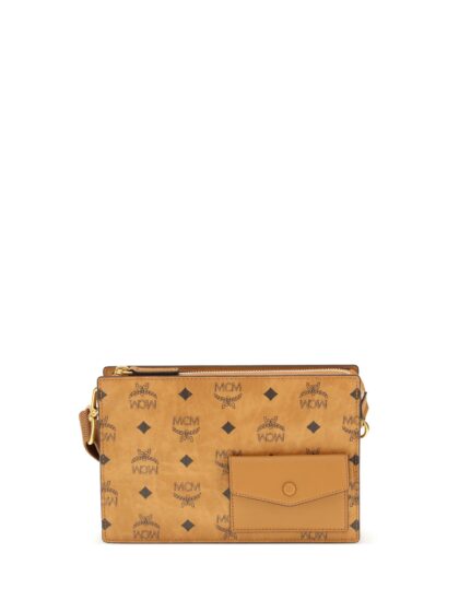 MCM Aren Canvas Shoulder Bag