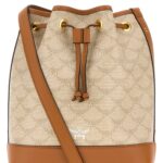 MCM Printed Canvas Medium Himmel Bucket Bag Ss24oatmeal Borse A Secchiello - Women