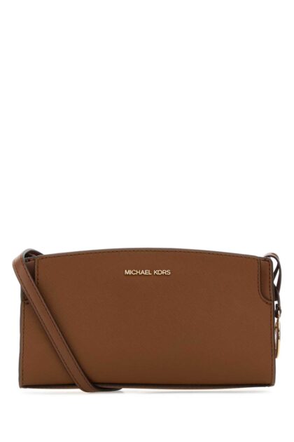 Michael Kors Brown Leather Becca Crossbody Bag
