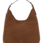 MICHAEL Michael Kors Brown Shoulder Bag With Logo Lettering On The Front In Leather Woman