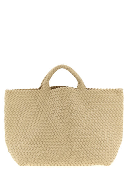 Naghedi St. Barths Large shopping bag Beige Handwoven Neoprene Tote - Women