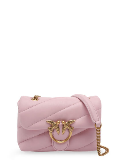 Pinko Baby Love Puff Leather Crossbody Bag