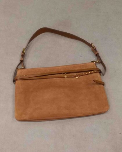 Pinko Belt Bag Big Suede Brown Calf Leather - Women