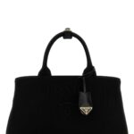 Prada Black Canvas Shopping Bag